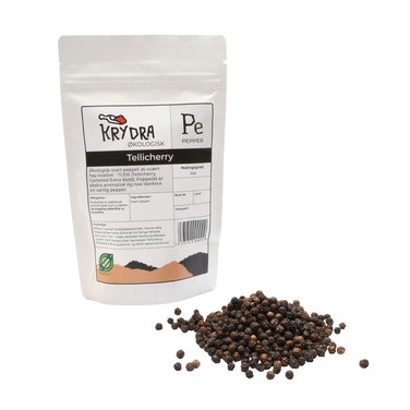 Hel Tellicherry Pepper Økologisk, 100 g