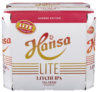 Bilde: © Hansa / Oda Hansa Hansa Lite Litchi IPA 6 x 0,5l