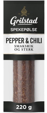 Bilde: © Grilstad / Oda Grilstad Hel Spekepølse Med Pepper & Chili