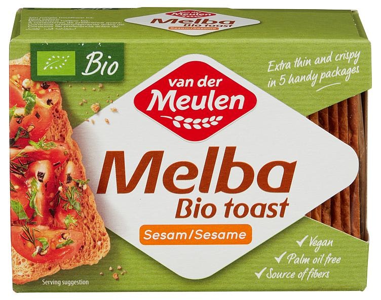 Melba Toast Sesam Økologisk, 100 g