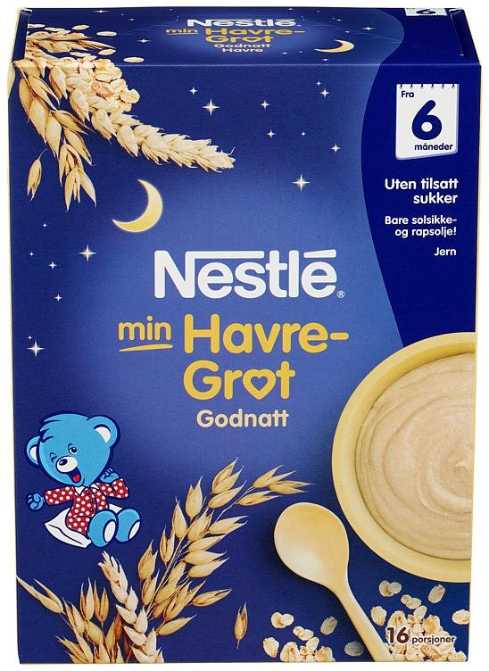 Nestlé Min Havregrøt Godnatt Fra 6 mnd