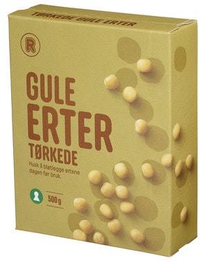 Bilde: © REMA 1000 / Oda REMA 1000 Tørkede Erter Gule