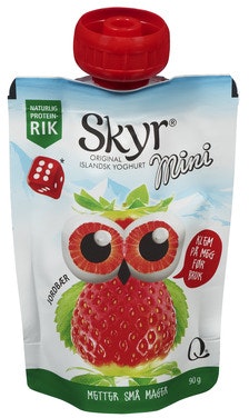 Bilde: © Q-meieriene / Oda Q-meieriene Skyr Mini Jordbær Porsjonspose