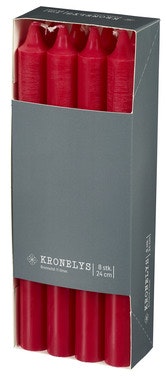 Kronelys Rød 24 cm