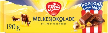 Bilde: © Freia / Oda Freia Melkesjokolade Popcorn, Sprø Mais & Havsalt