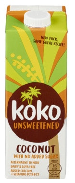Koko Koko dairy free Usøtet, 1l 1 l