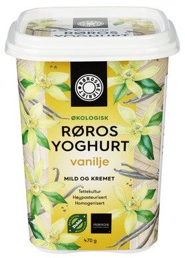 Bilde: © Rørosmeieriet / Oda Rørosmeieriet Økologisk Rørosyoghurt Vanilje