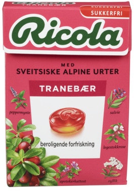 Bilde: © Ricola / Oda Ricola Ricola Tranebær Sukkerfri