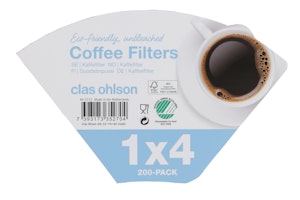 Clas Ohlson Kaffefilter, brune Str. 4