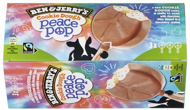 Ben & Jerry's Cookie Dough Peace Pop 3 stk