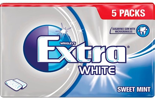 Extra Extra White Sweet Mint Sukkerfri 5 stk