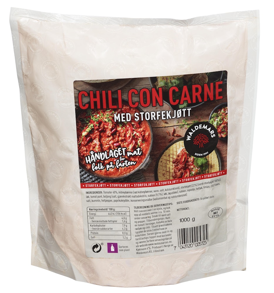 Gryte Chili Con Carne 1000 g
