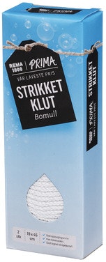 Bilde: © Prima / Oda Prima Strikkeklut Bomull 2stk