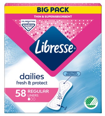 Libresse Truseinnlegg Normal Big Pack Big Pack, 58 stk
