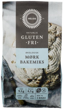 Bilde: © Helios / Oda Helios Økologisk Mørk Bakemiks Glutenfri