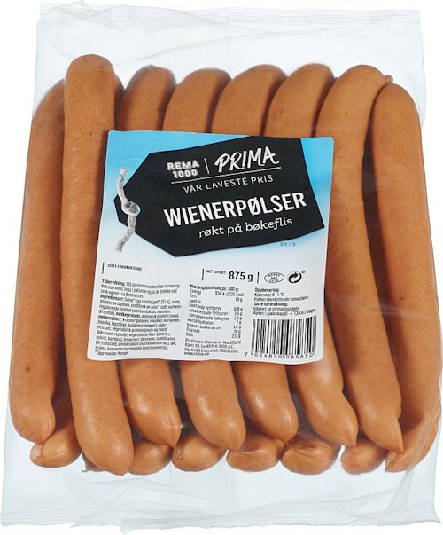 REMA 1000 Prima Wienerpølse 14-16 stk