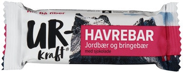 Ur Kraft Havrebar Jordbær & Bringebær Med Sjokolade