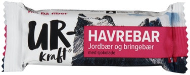 Bilde: © Ur-Kraft / Oda Ur-Kraft Havrebar Jordbær & Bringebær Med Sjokolade