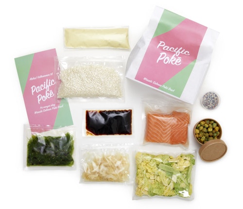 Bilde: © Pacific Poke / Oda Pacific Poke Middagskit Wasabi Salmon Poke Bowl