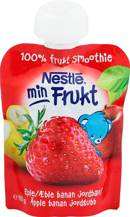 Nestlé Min Frukt Eple, Banan & Jordbær Fra 6 mnd