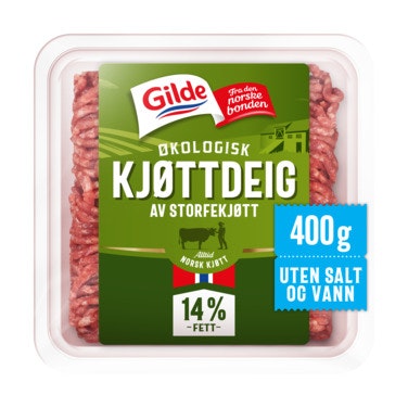 Bilde: © Gilde / Oda Gilde Naturlig godt Kjøttdeig, økologisk Uten salt og vann