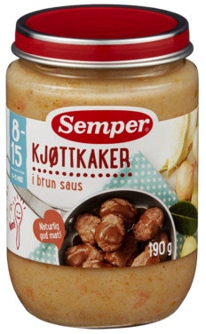 Bilde: © Semper / Oda Semper Kjøttkaker i Brun Saus Fra 8 mnd