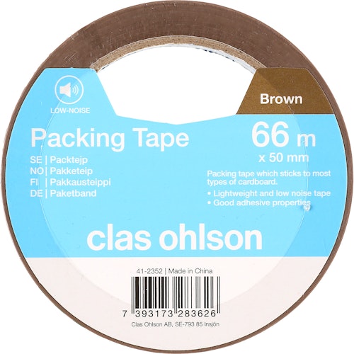 Bilde: © Clas Ohlson / Oda Clas Ohlson Pakketeip Brun 66mx50mm