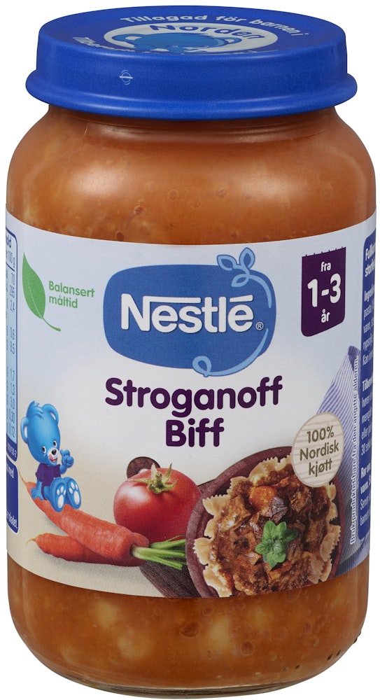 Nestlé Stroganoff Biff Fra 1-3 år, Økologisk