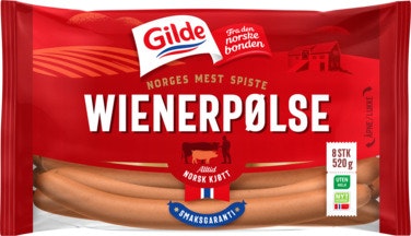 Bilde: © Gilde / Oda Gilde Wienerpølse 8 stk