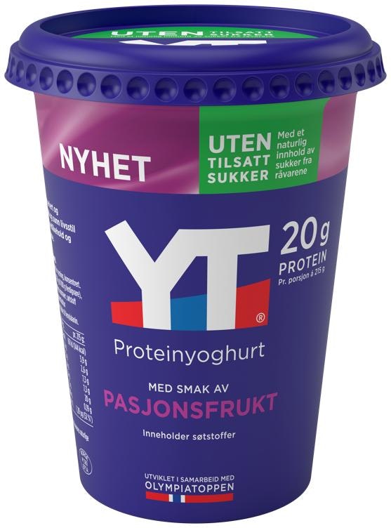 YT Proteinyoghurt Pasjonsfrukt, 430 g