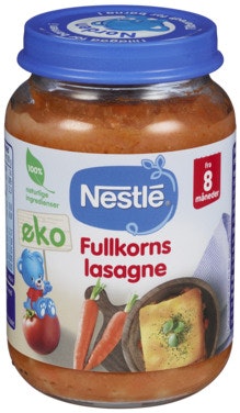 Bilde: © Nestlé / Oda Nestlé Fullkornslasagne Fra 8 mnd, Økologisk