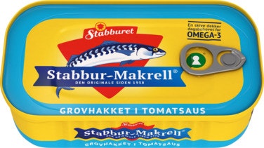 Bilde: © Stabburet / Oda Stabburet Stabbur-Makrell Grovhakket i tomatsaus