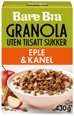 Bilde: © Bare Bra / Oda Bare Bra Bare Bra Granola Eple og Kanel Limited Edition
