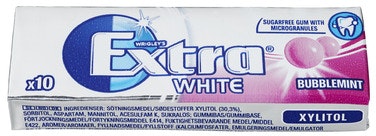 Extra Extra White Bubblemint Sukkerfri