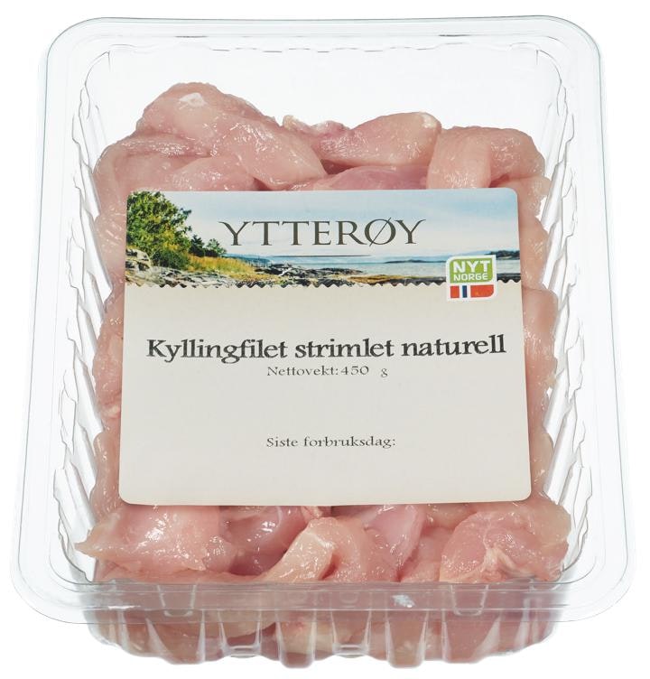 Strimlet  Kyllingfilet Naturell, 450 g