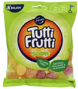 Bilde: © Fazer / Oda Fazer Tutti Frutti Sour