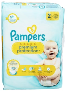 Pampers Bleie Premium Protection New baby Str. 2, 4-8kg