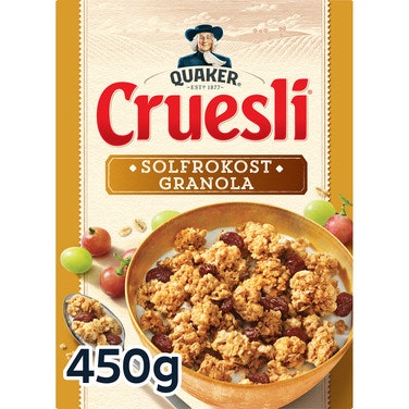 Bilde: © Quaker / Oda Quaker Cruesli Solfrokost Granola