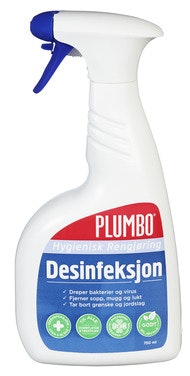 Bilde: © Plumbo / Oda Plumbo Plumbo Desinfeksjon Hygienisk Rengjøringsspray