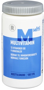 R Multivitamin med 13 vitaminer og mineraler