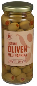 REMA 1000 Grønn Oliven Med Paprika