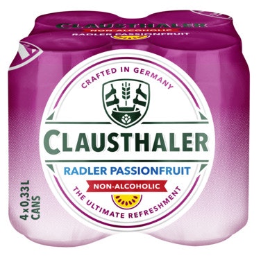 Clausthaler Radler pasjonsfrukt 1,32 l