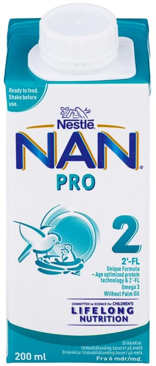 Nestlé NAN Pro 2 Fra 6mnd Drikkeklar