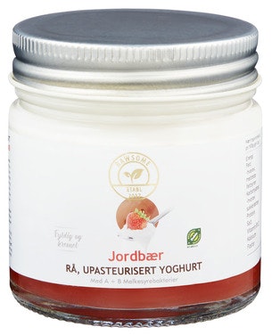 Bilde: © Rawsome / Oda Rawsome Upasteurisert Rå Jordbæryoghurt