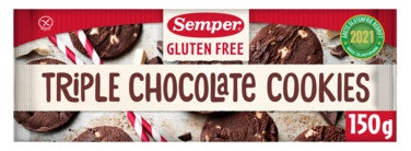 Bilde: © Semper / Oda Semper Triple Choco Cookies Glutenfri