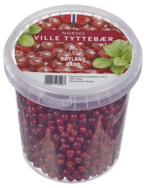 Villplukket Tyttebær Frosne, 400 g