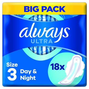 Bilde: © Always / Oda Always Bind Ultra Night 18 stk