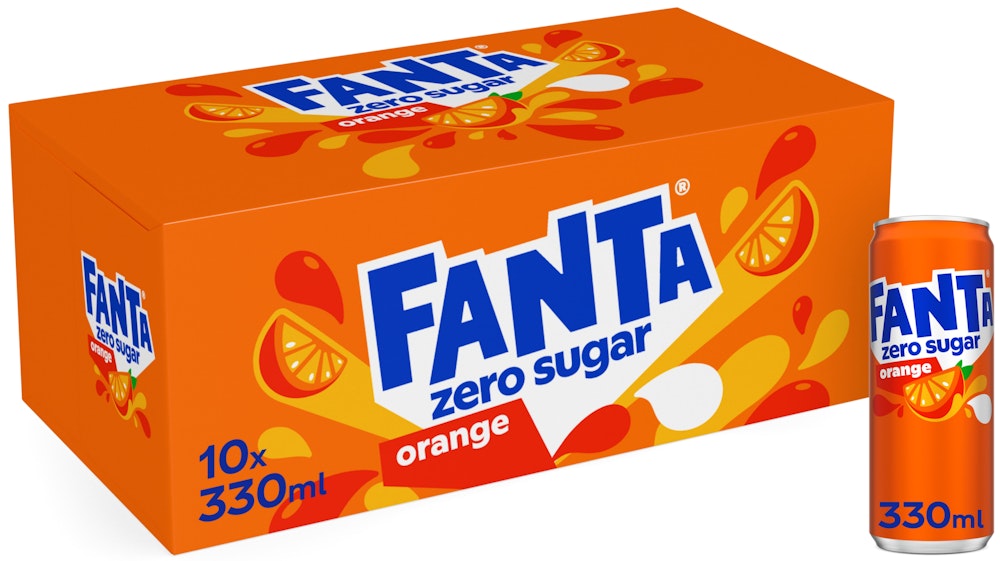 Fanta Orange Zero Sugar 10 x 0,33L
