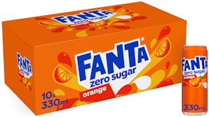 Fanta Orange Zero Sugar 10 x 0,33L