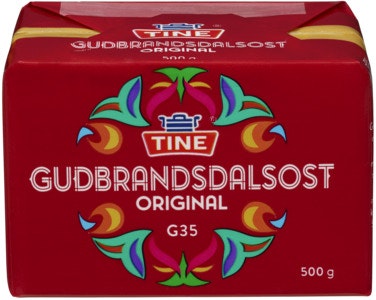 Bilde: © Tine / Oda Tine Gudbrandsdalsost G35 500 g